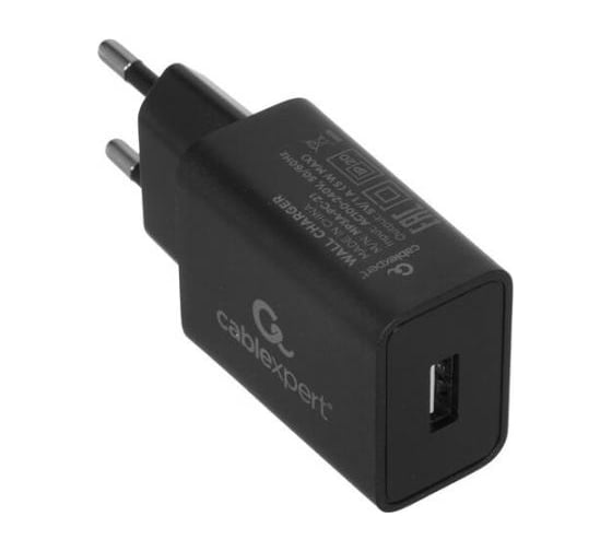 Изображение товара Адаптер питания Cablexpert MP3A-PC-21 100/220V - 5V USB 1 порт 1A черный