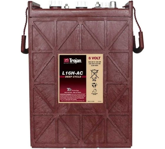 Изображение товара Аккумуляторная батарея Trojan 6в 435Ач (комплект 4 шт) L16H-AC