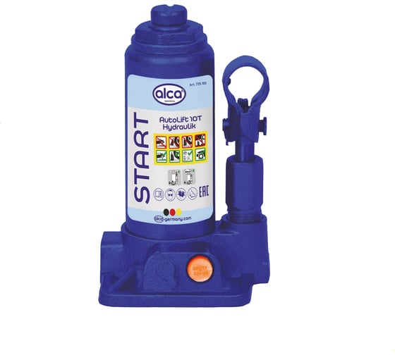 Изображение товара Домкрат гидравлический бутылочный Alca 10 т, h 200-375 мм START 725100