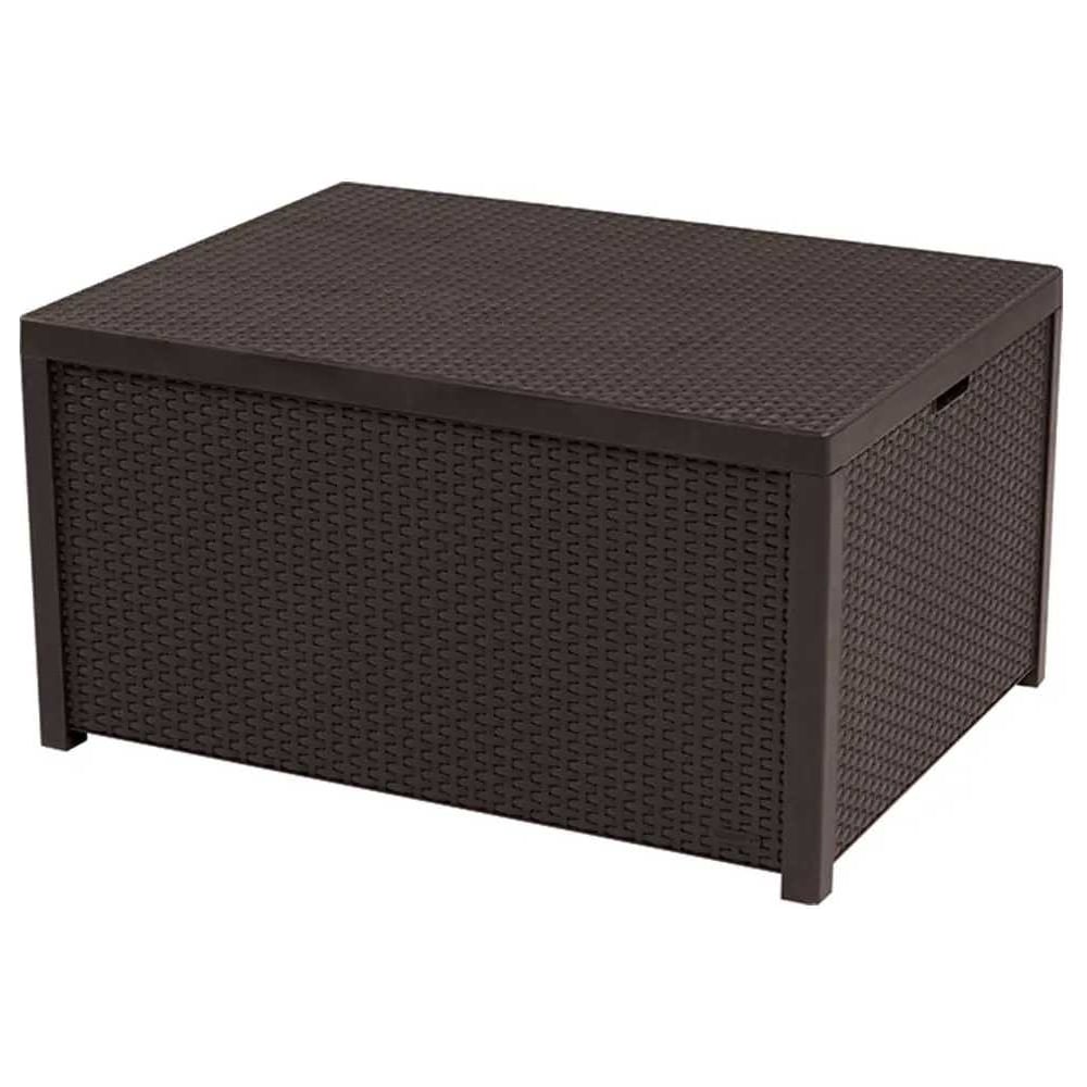 Изображение товара Журнальный стол KETER Arica storage table коричневый 221043 практичный и устойчивый