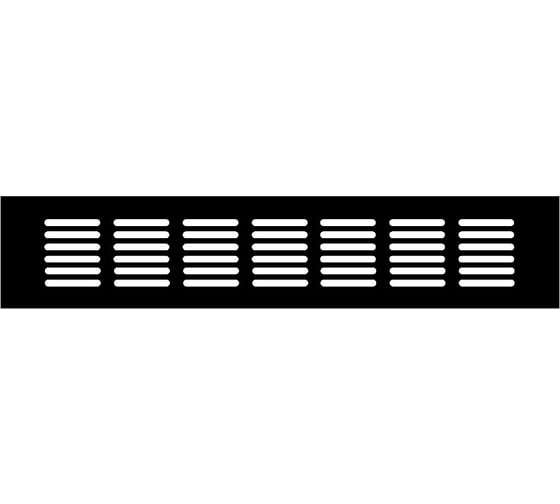 Изображение товара Вентиляционная решетка ASM19 100x600 мм, 1 шт, черный Благовест 21-0004-046