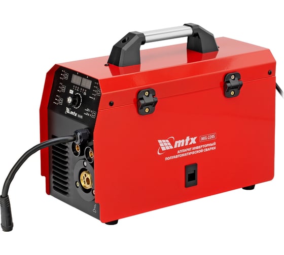 Изображение товара Инверторный аппарат полуавтоматической сварки MTX mig-220s, 220a, катушка 5 кг 94304