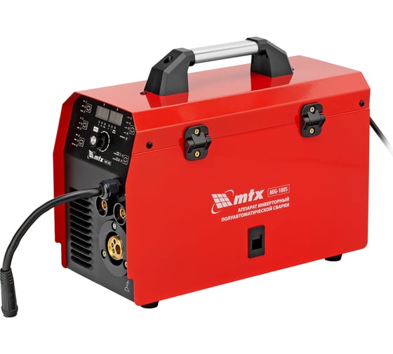 Изображение товара Инверторный аппарат полуавтоматической сварки MTX mig-180s, 180a, пв, катушка 5 кг 94302
