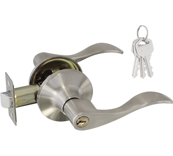 Изображение товара Межкомнатная защелка ISPARUS ISP матовый никель ЗВ1-01 ключ/фикс. 16932