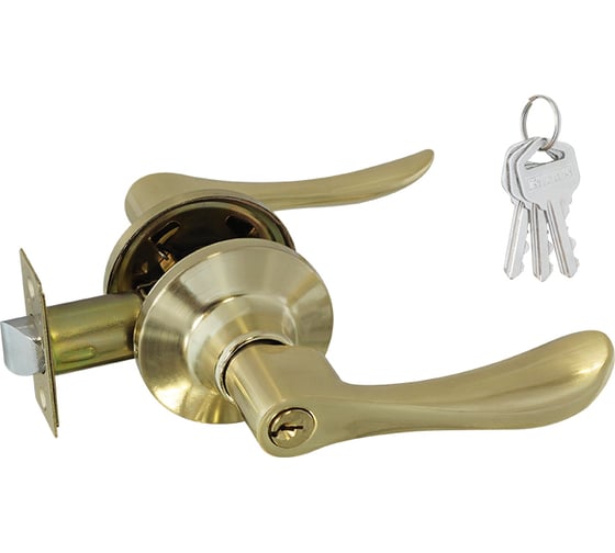 Изображение товара Межкомнатная защелка ISPARUS ISP ЗВ3-01 матовое золото ключ/фикс. 16947