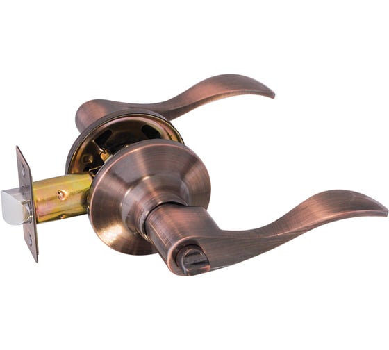 Изображение товара Межкомнтаная защелка ISPARUS ISP ЗВ1-03 старая медь фикс. 16939