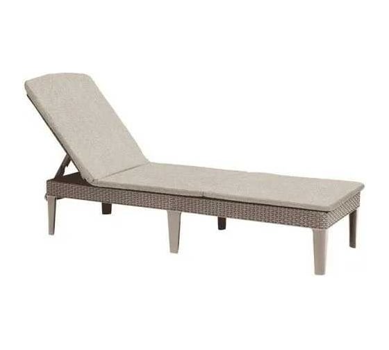 Изображение товара Шезлонг KETER Jaipur Sun lounger (with cushion) капучино 255884