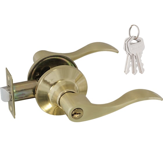 Изображение товара Межкомнатная защелка ISPARUS ISP матовое золото ЗВ1-01 ключ/фикс. 16929