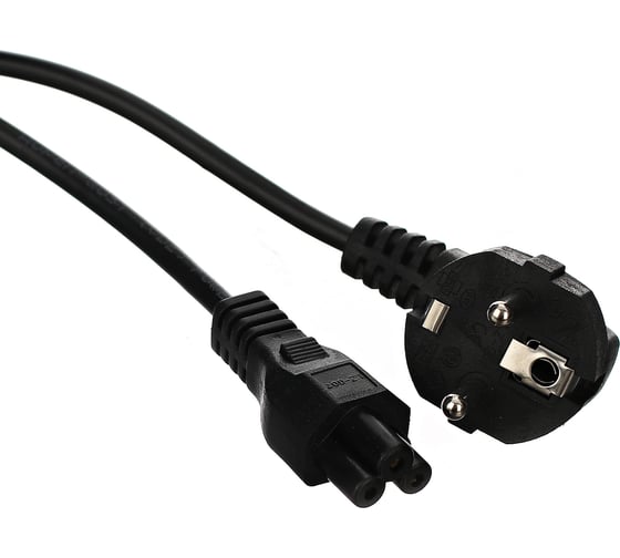 Изображение товара Кабель питания AOpen/Qust для ноутбуков 3-pin угловая Евровилка VDE 3G*0.5mm2 Aopen ACE022-1.8M