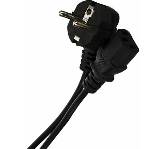 Изображение товара Компьютерный кабель AOpen/Qust розетка 220V угловая Евровилка VDE 3G*0,5mm2 3,0m Aopen ACE021-3M