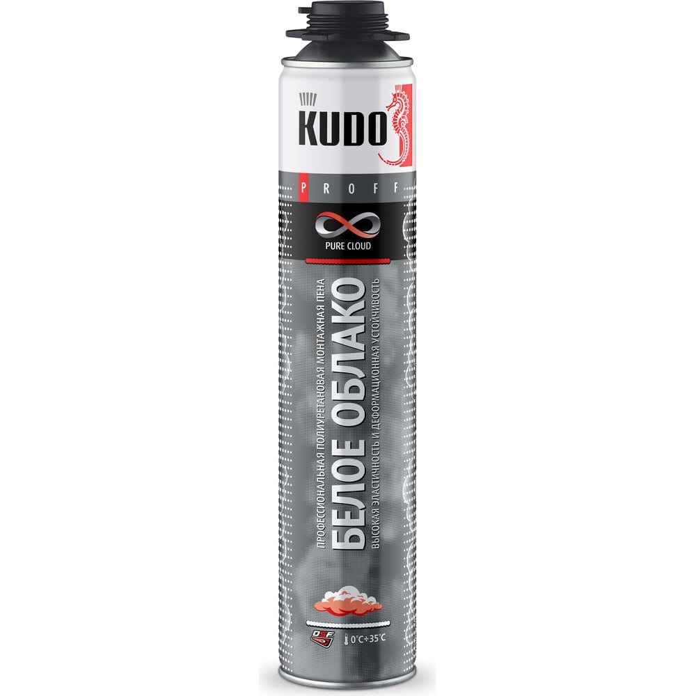 Изображение товара Пена полиуретановая монтажная профессиональная KUDO PROFF PURE CLOUD летняя KUPP10S80