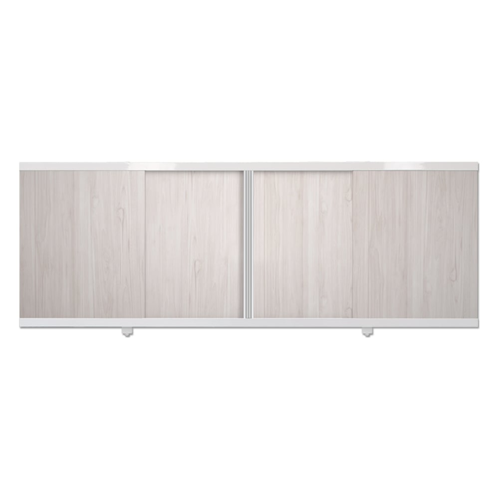 Изображение товара Экран купе Метакам 1.49 м раздвижной белый ясень из ПВХ и металла