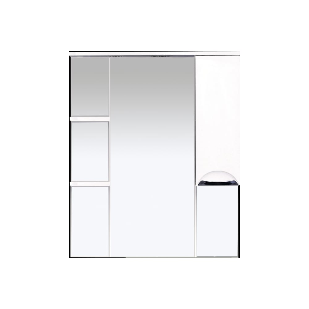 фото Зеркальный шкаф misty жасмин-85 правый, белая эмаль п-жас02085-011свл