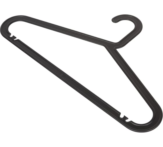 Изображение товара Набор плечики-вешалка Осколпласт 4 шт., цвет черный 2293-02