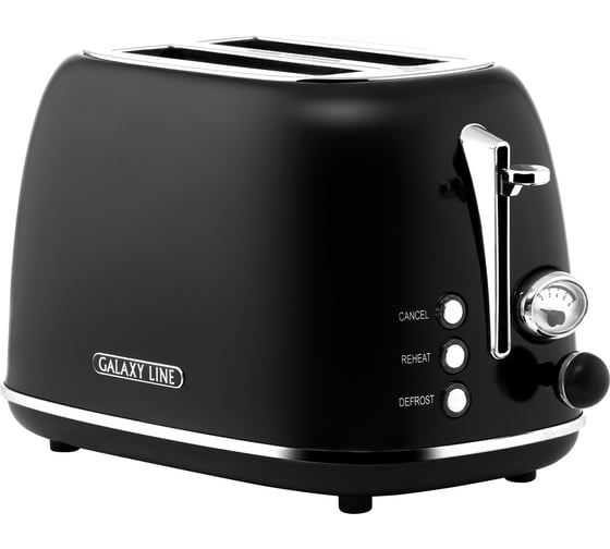 Изображение товара Тостер электрический Galaxy LINE GL 2920 Магия черного, 900 Вт, 7021329200