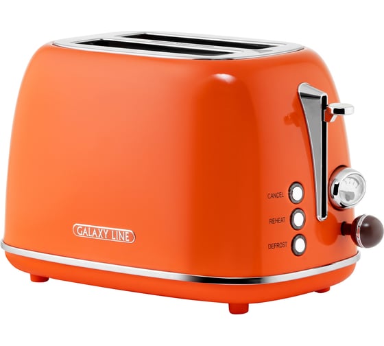 Изображение товара Тостер электрический Galaxy LINE GL 2921 Апельсиновый фреш, 900 Вт 7021329210