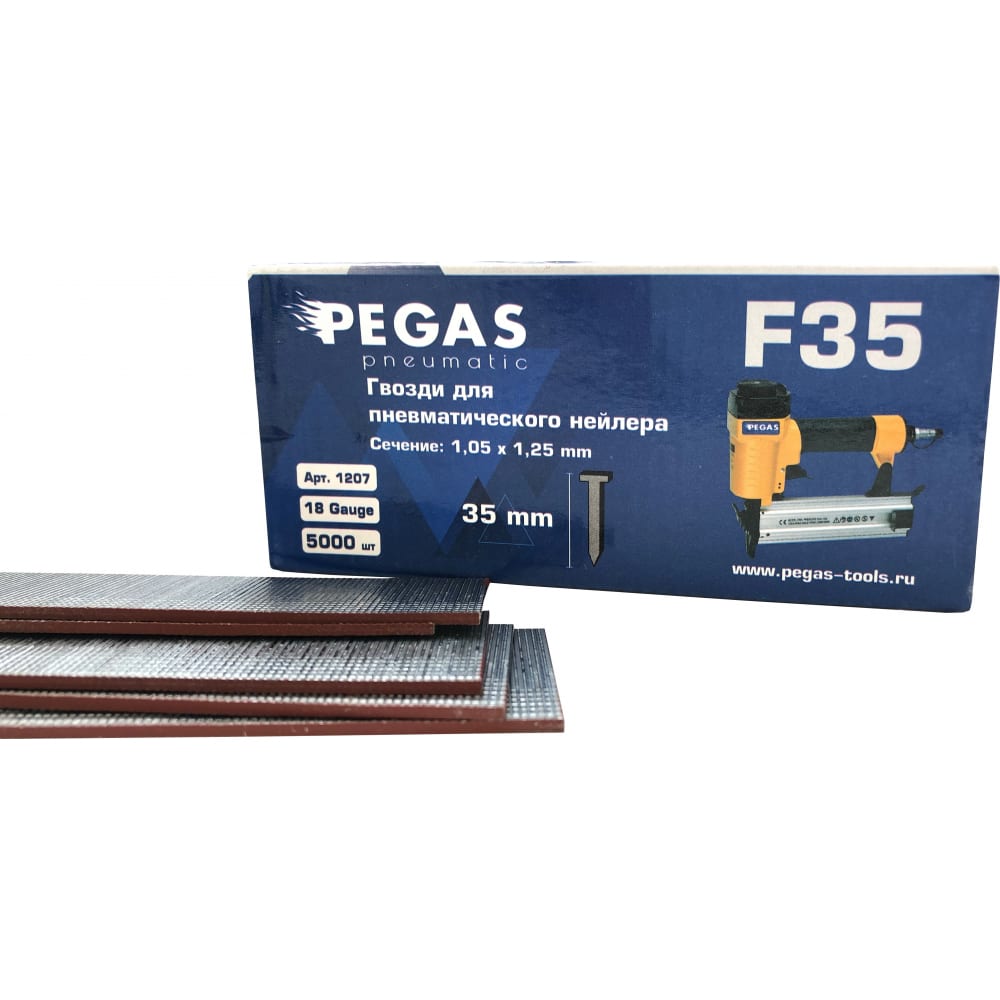Гвозди Pegas pneumatic гвозди для пневмопистолета pegas pneumatic f32 тип 18 32 мм 5000 шт