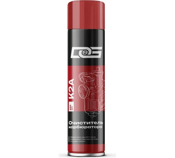 Изображение товара Очиститель карбюратора DG аэрозоль, CARB CLEANER, 650 мл, 490 гр K2A
