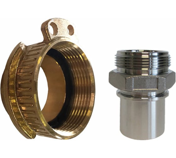 Изображение товара Соединение TankWagen (комплект Штуцер VK и Штуцер под рукав) латунь TITAN LOCK TLVKS50BR