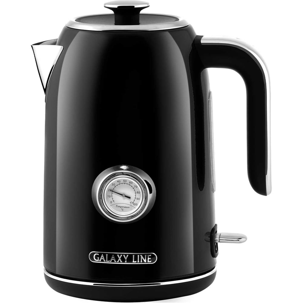 Изображение товара Электрический чайник Galaxy LINE GL 0350 мощностью 2200 Вт объем 1.7 л нержавеющая сталь