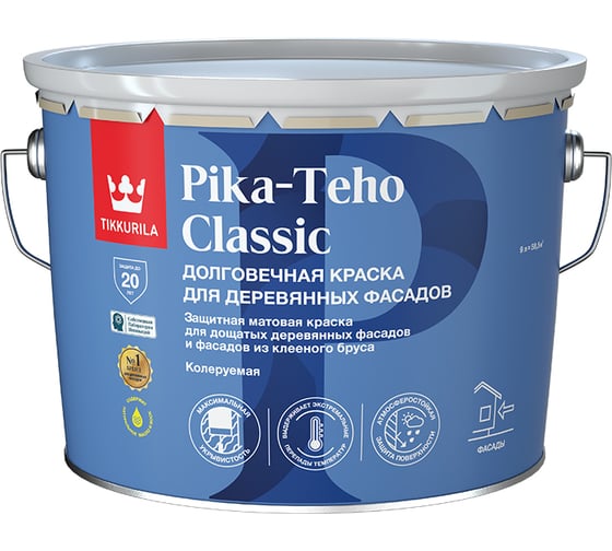 Изображение товара Краска для домов Tikkurila PIKA-TEHO CLASSIC A мат 9л 700014061