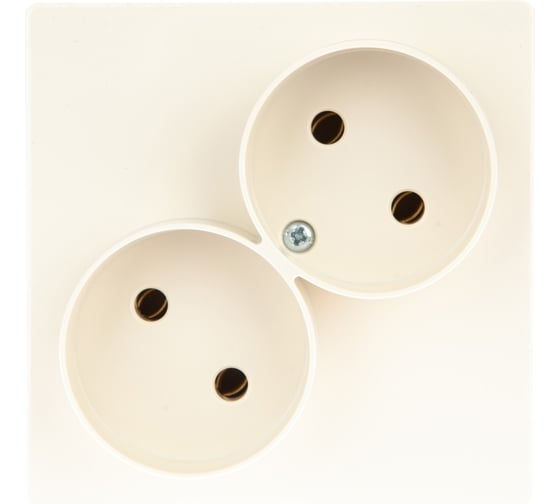 Изображение товара Розетка Simon 2х2К без защитных шторок, слоновая кость 2450457-031