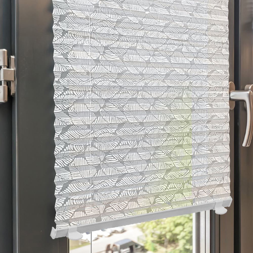 Изображение товара Плиссе натяжного типа Эскар Принт 57x170 см белый легкий монтаж