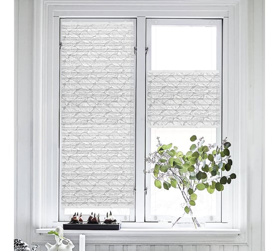 Изображение товара Плиссе натяжного типа Эскар Принт, белый, 52x170 см 140701052