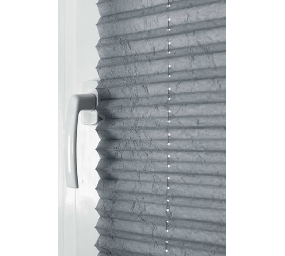 Изображение товара Плиссе натяжного типа Эскар Crush, серый, 65x170 см 140801065