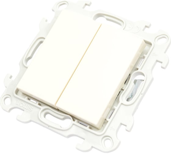 Изображение товара Двухклавишный выключатель Simon слоновая кость 2450398-031