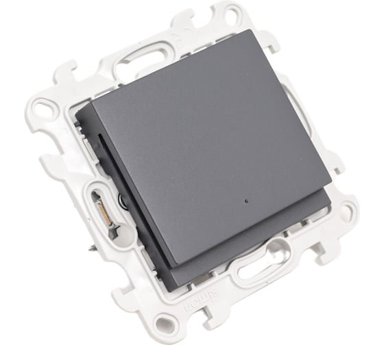 Изображение товара Карточный выключатель Simon графит 2410526-038