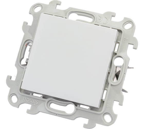 Изображение товара Кнопочный выключатель Simon Push&Go, белый 2420150-030