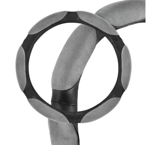 Изображение товара Оплетка SKYWAY Sponge classic 6 подушечек M Черно/серая экокожа S01102005