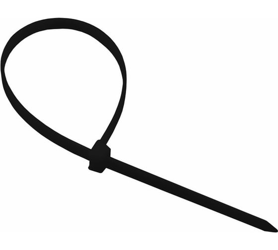 Изображение товара Нейлоновая кабельная стяжка REXANT 600x7,6мм, черная 100 шт/уп 07-0601-9