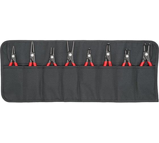 Изображение товара Набор прецизионных щипцов KNIPEX для внутр. и внешних стопорн. колец 8 предметов KN-001958V02