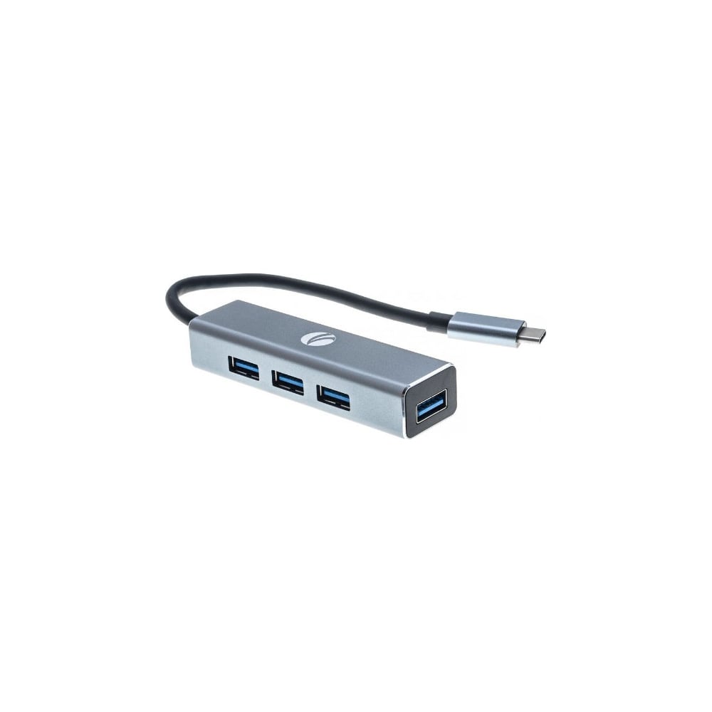 фото Кабель-концентратор vcom usb 3.1 type-c/m - 4 port usb3.0/f, aluminum shell dh310a