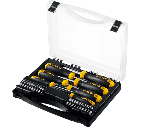 Изображение товара Набор отверток с насадками STAYER Hercules-K27 27 предметов 25827