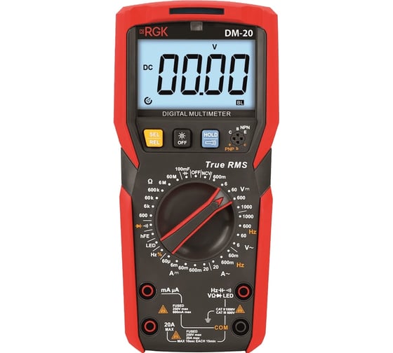 Изображение товара Цифровой мультиметр RGK DM-20 776455