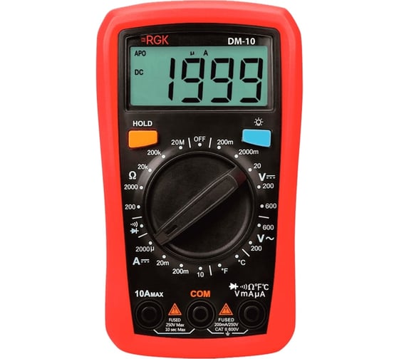 Изображение товара Цифровой мультиметр RGK DM-10 776554