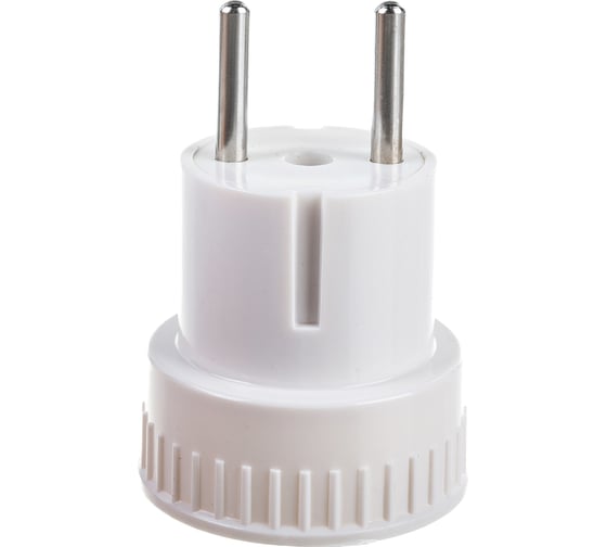 Изображение товара Сетевой адаптер STEKKER без заземления, 250В, 10A, IP20, белый, ADP10-05-20 39005