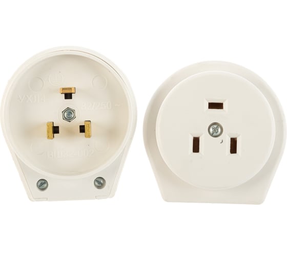 Изображение товара Вилка с розеткой STEKKER разборные скрытой установки с заземлением для плит 250В 32А PPG32-50-20 39016