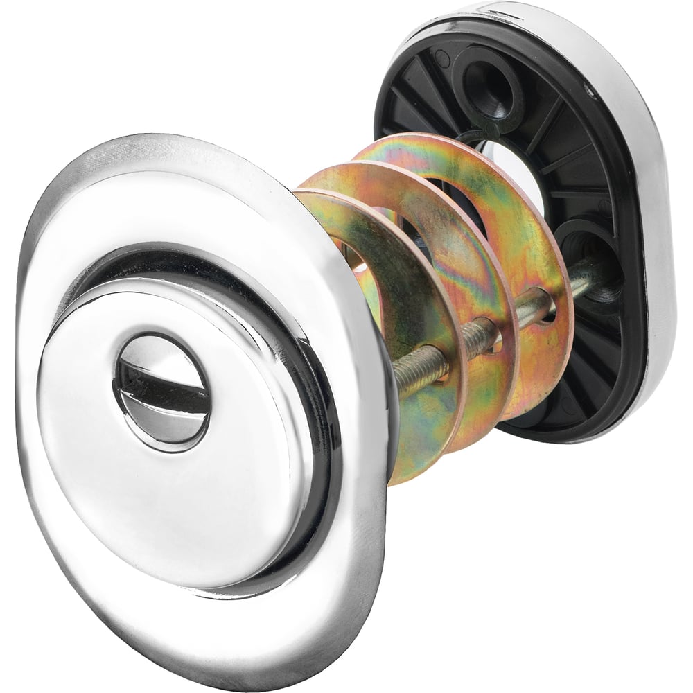 Изображение товара Броненакладка CRIT БН-26-Хп для евроцилиндра, сталь, хром, врезная