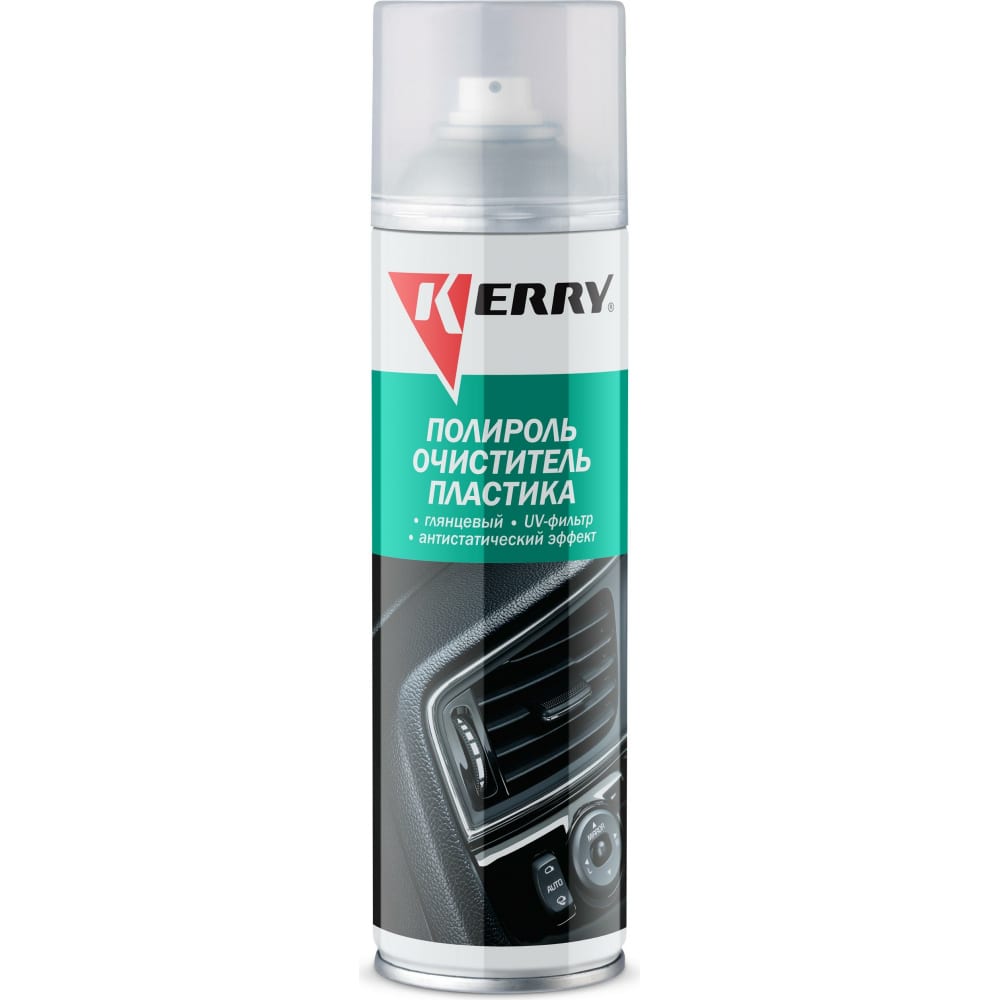 Полироль-очиститель для пластика салона KERRY очиститель для пластика и резины 520 мл kerry kr 950