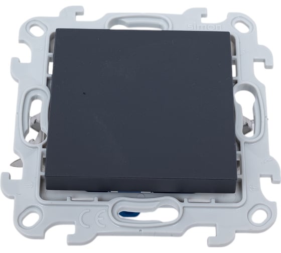 Изображение товара Кнопочный выключатель Simon Push&Go, графит 2420150-038