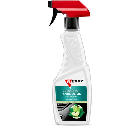 Изображение товара Полироль-очиститель пластика салона с матовым эффектом яблоко, триггер KERRY KR-505-2