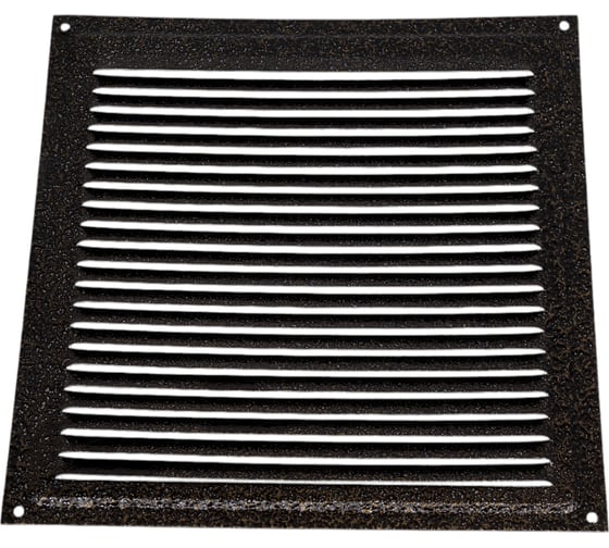 Изображение товара Решётка металлическая с сеткой (бронзовая; 200x200 мм) Эвент ВРС