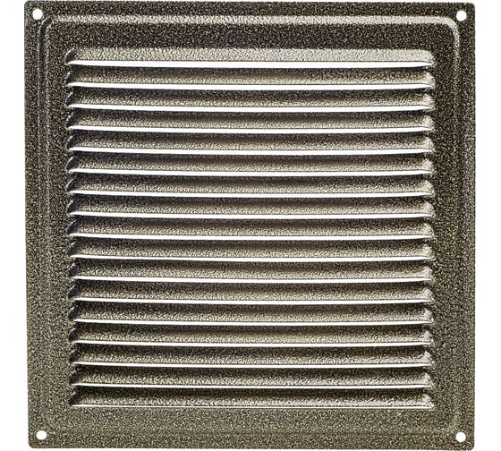 Изображение товара Решётка металлическая с сеткой (170 x 240 мм; бронзовая) Эвент ВРС