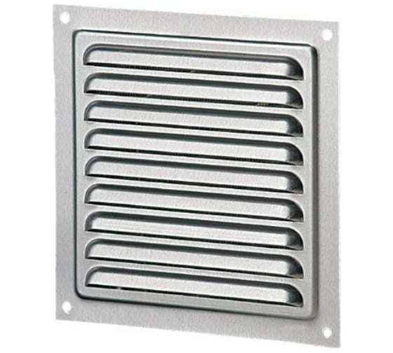 Изображение товара Решётка металлическая с сеткой, неокрашенная 200 x 200 мм Эвент ВРС