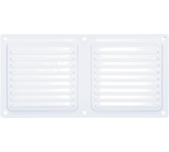 Изображение товара Решётка металлическая с сеткой  (100 x 200 мм; белая) Эвент ВРС