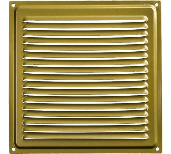 Изображение товара Решётка металлическая с сеткой (золотая; 100x200 мм) Эвент ВРС